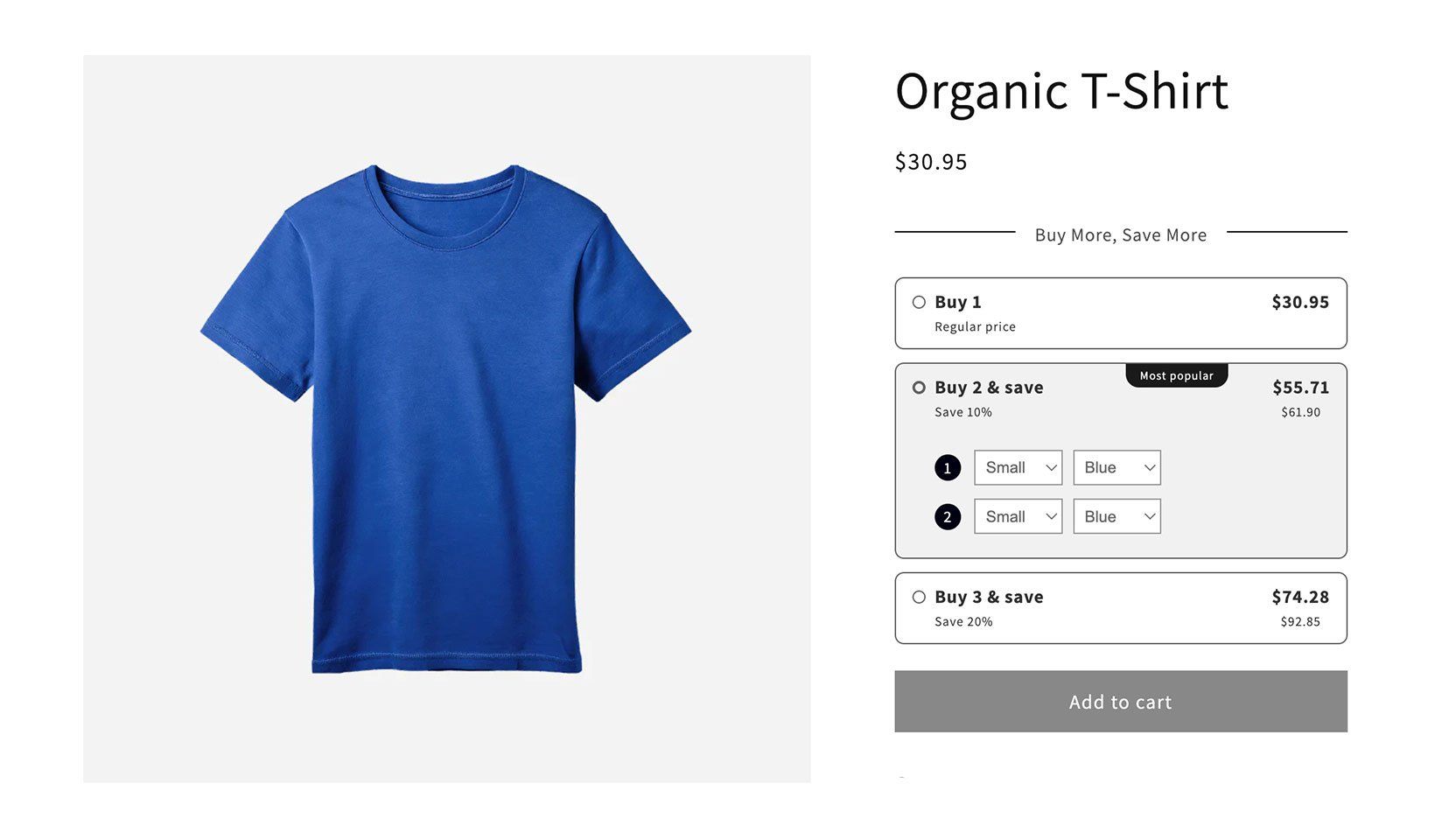Shopify volume bundle app