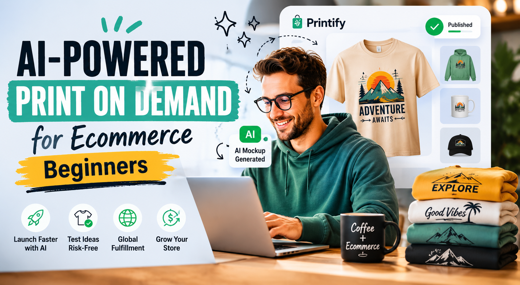 AI-Powered Print on Demand for Ecommerce Beginners