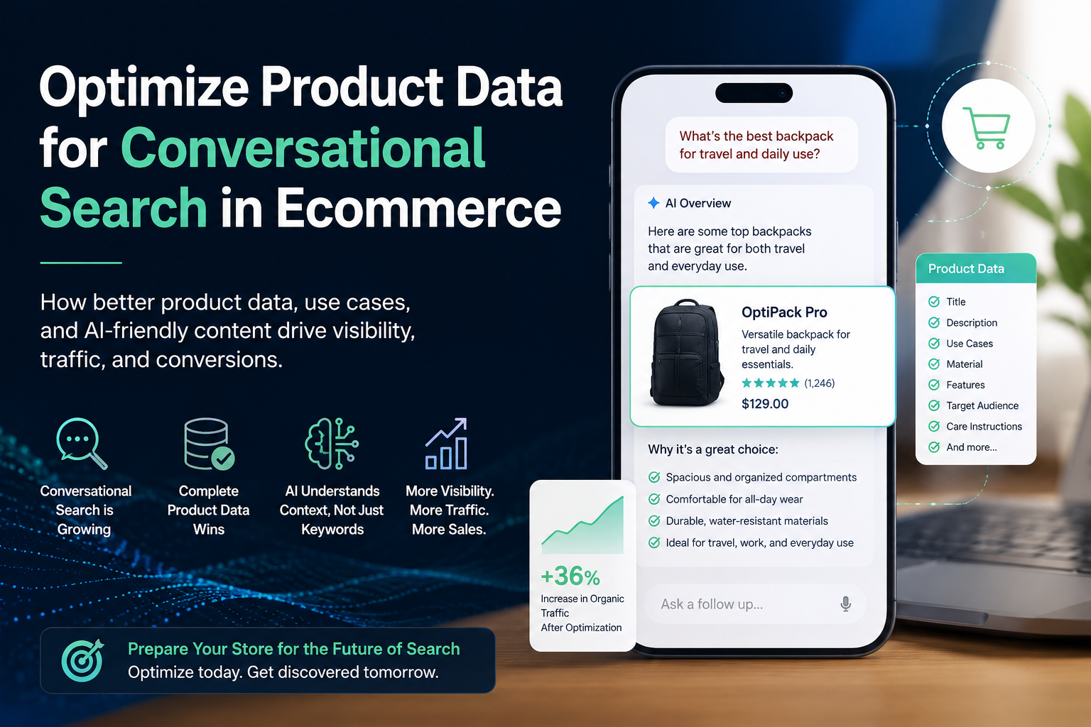 Optimize Product Data for Conversational Search in Ecommerce